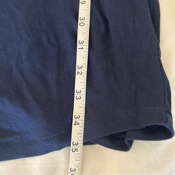 Kindred Bravely Nightgown Betsy Ribbed Bamboo Maternity Nursing Navy Blue Large - Picture 9 of 10